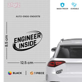 Bold Engineer Inside Sticker for Vehicles